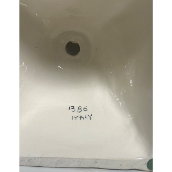 Pair of gilded Rococo majolica decor ewers lamps reticulated hand painted Italy - Picture 13 of 16